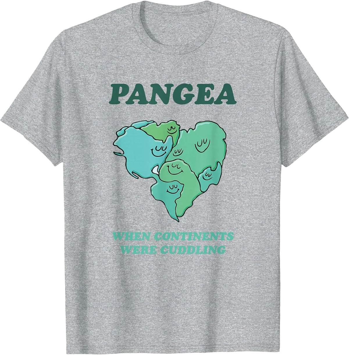 Reunite Pangea Funny Geology T-Shirt for Geologist T-Shirt - Heather Grey
