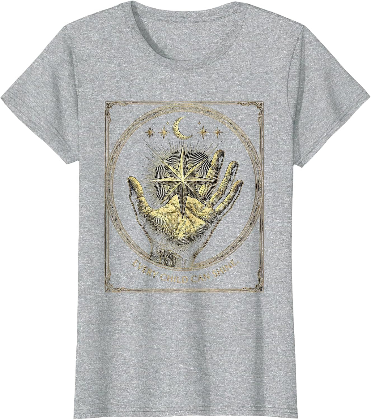 Every Child Can Shine Special Education Teacher T-Shirt - Heather Grey