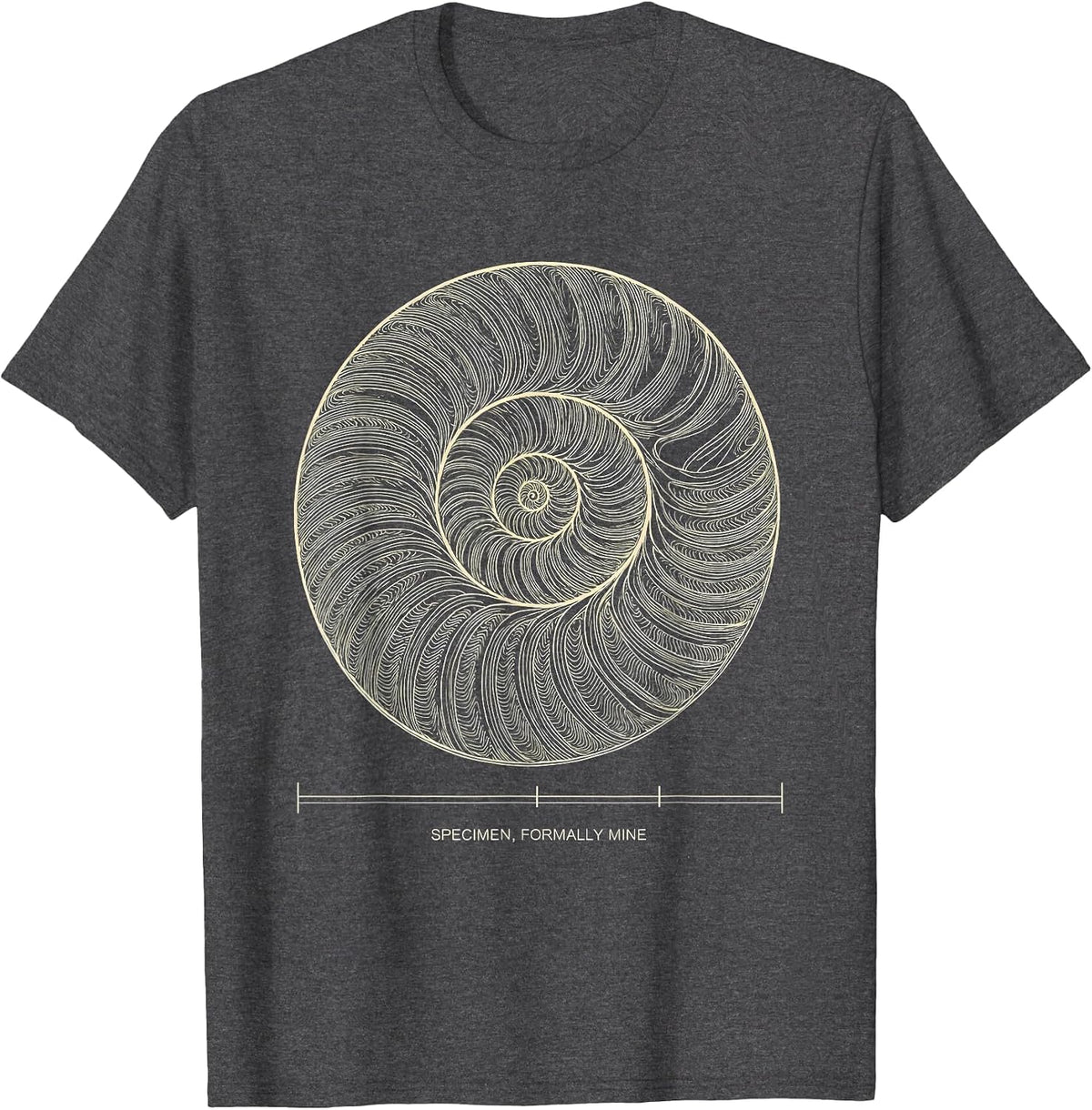 Men's Specimen, Formally Mine Topographic Contour Funny Rock T-Shirt - Dark Heather Grey