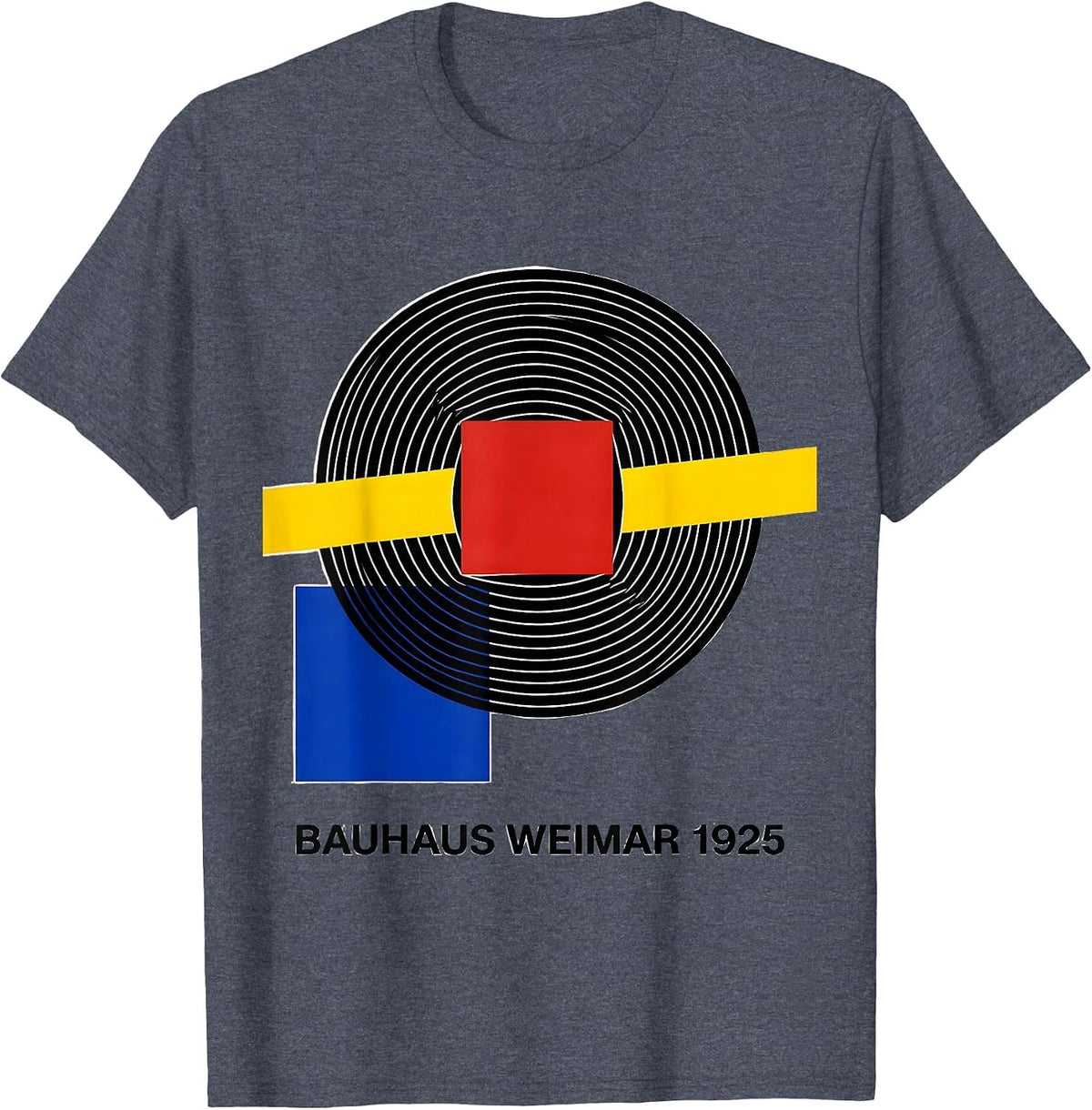Bauhaus Weimar 1925 Bauhaus Modernist Art History Design T-Shirt - Heather Blue