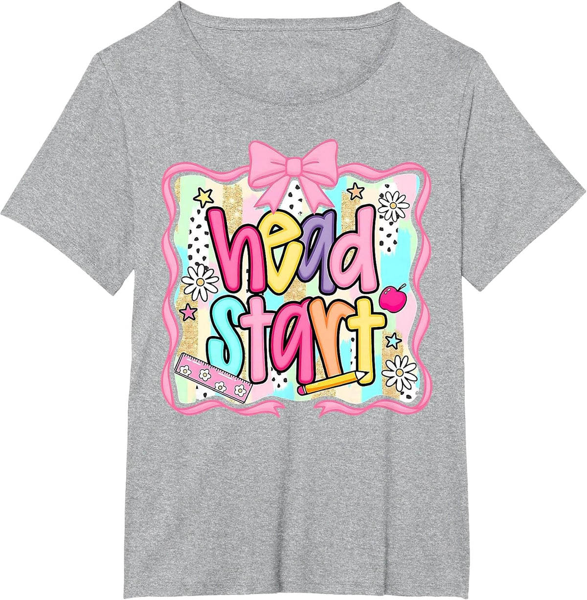 Head Start Team Homeschool Teacher Headstart Back to School T-Shirt - Heather Grey