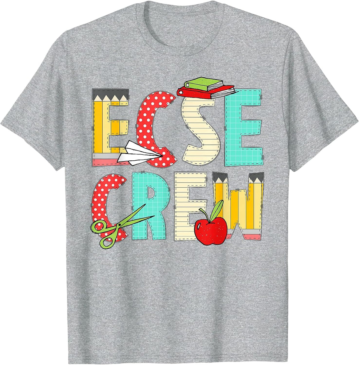 ECSE Crew ECSE Teacher Early Childhood Special Education T-Shirt - Heather Grey
