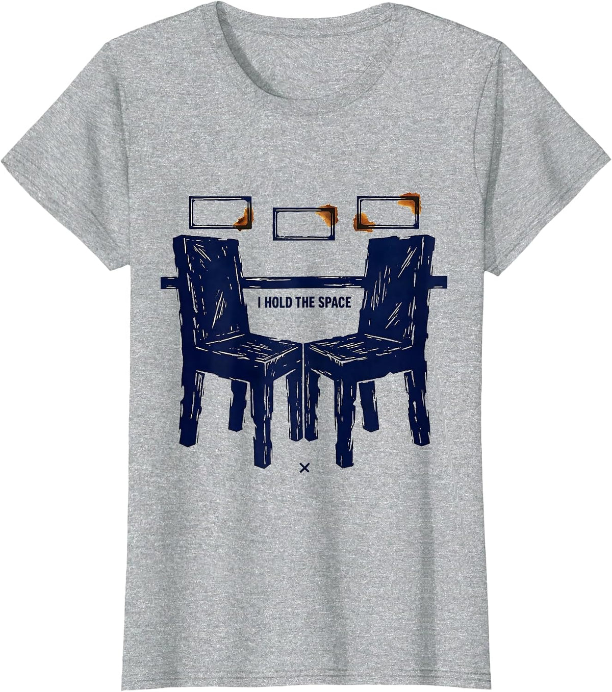 Women's I Hold The Space Social Worker Appreciation Social Work T-Shirt - Heather Grey