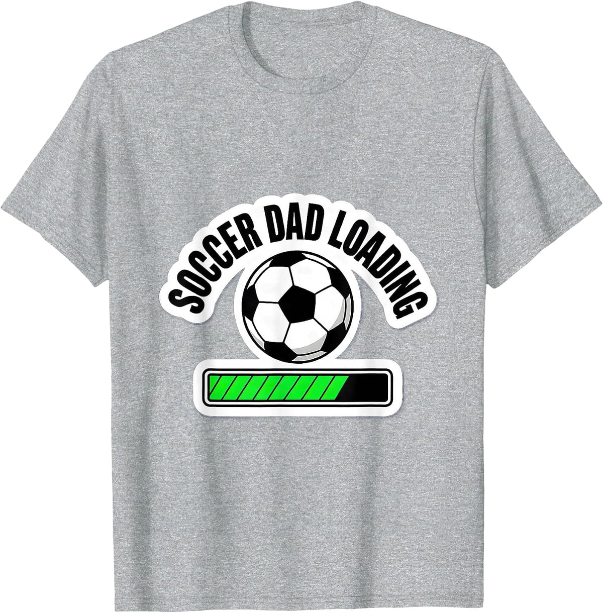 Men's Soccer Dad Loading Funny Sports Parent Design T-Shirt - Heather Grey