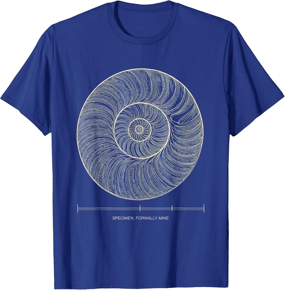 Men's Specimen, Formally Mine Topographic Contour Funny Rock T-Shirt - Royal Blue
