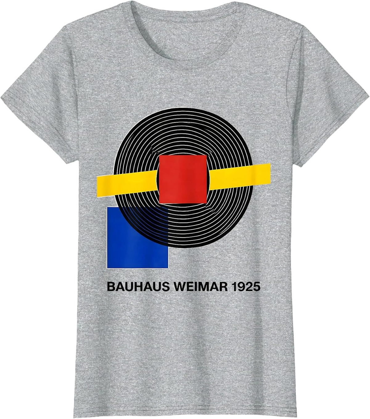 Bauhaus Weimar 1925 Bauhaus Modernist Art History Design T-Shirt - Heather Grey