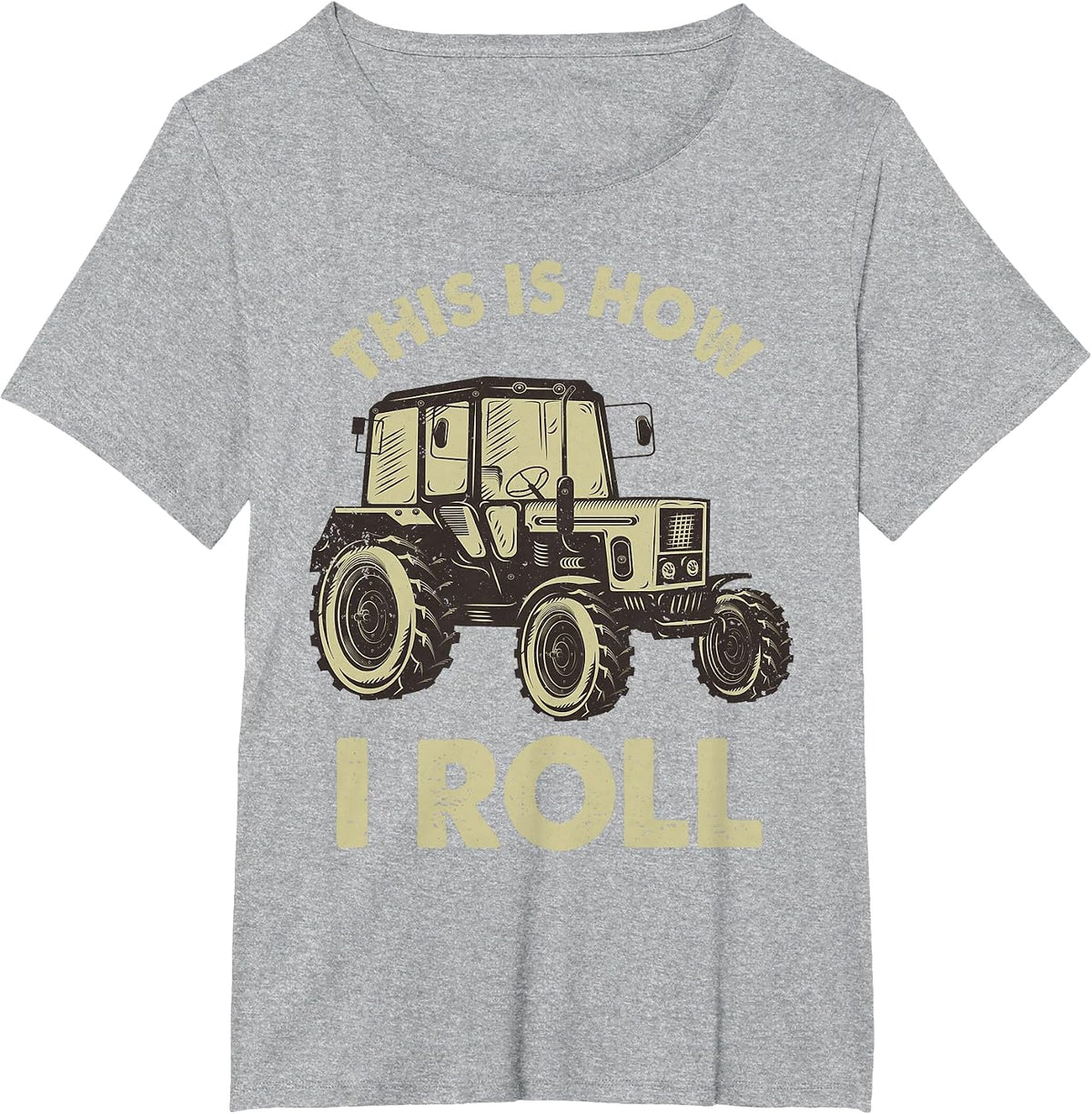 Cool Farming Tractor Art for Men Women Tractor Lover Farmer T-Shirt - Heather Grey