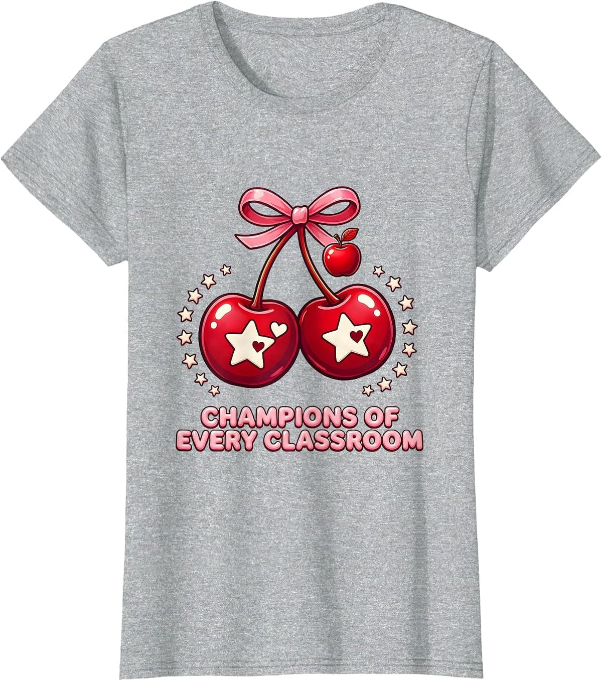 Women's Champions of Every Classroom Special Education Tee T-Shirt - Heather Grey