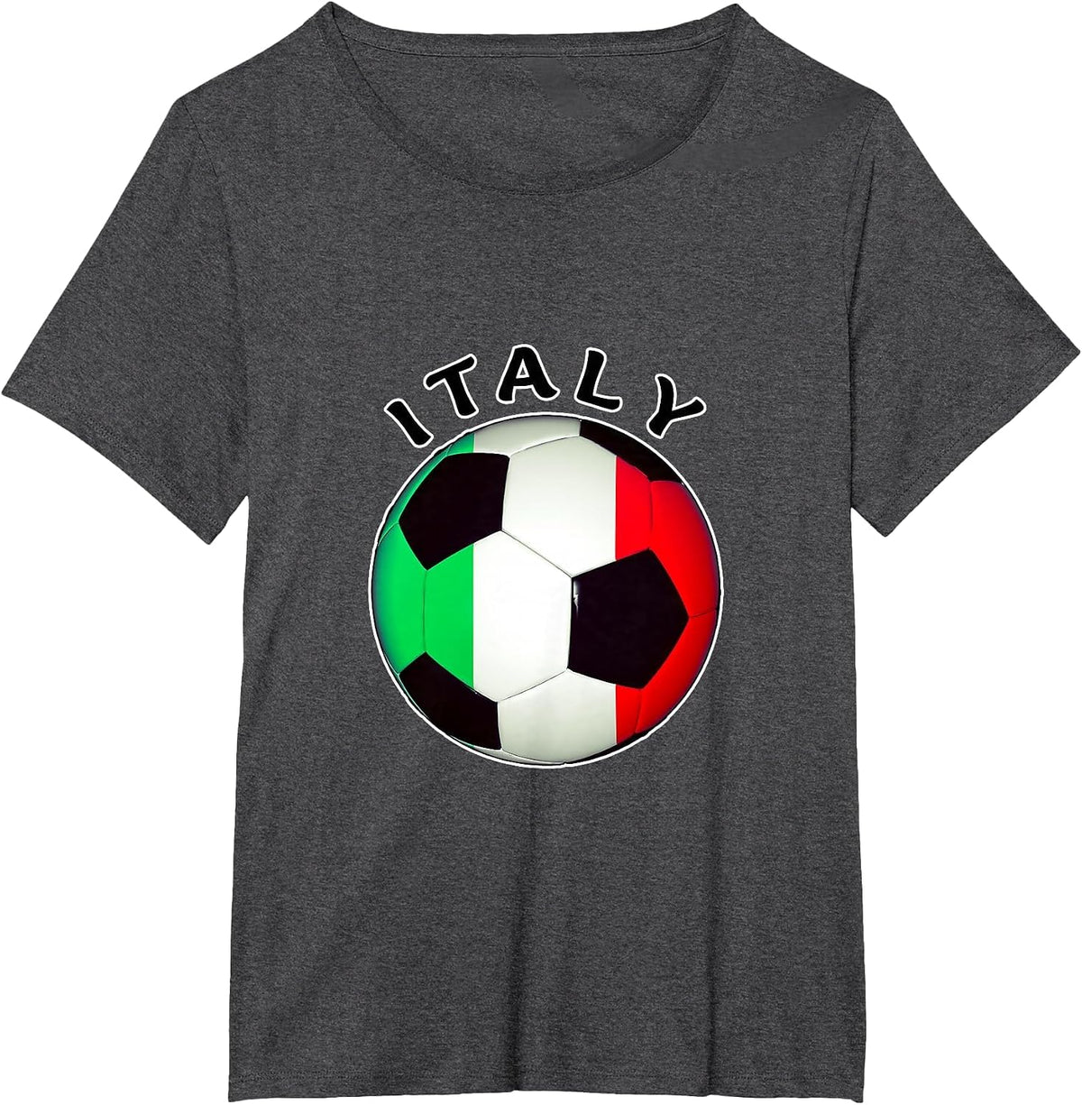 Italian Soccer Apparel De Futbol Italiano T-Shirt - Dark Heather Grey