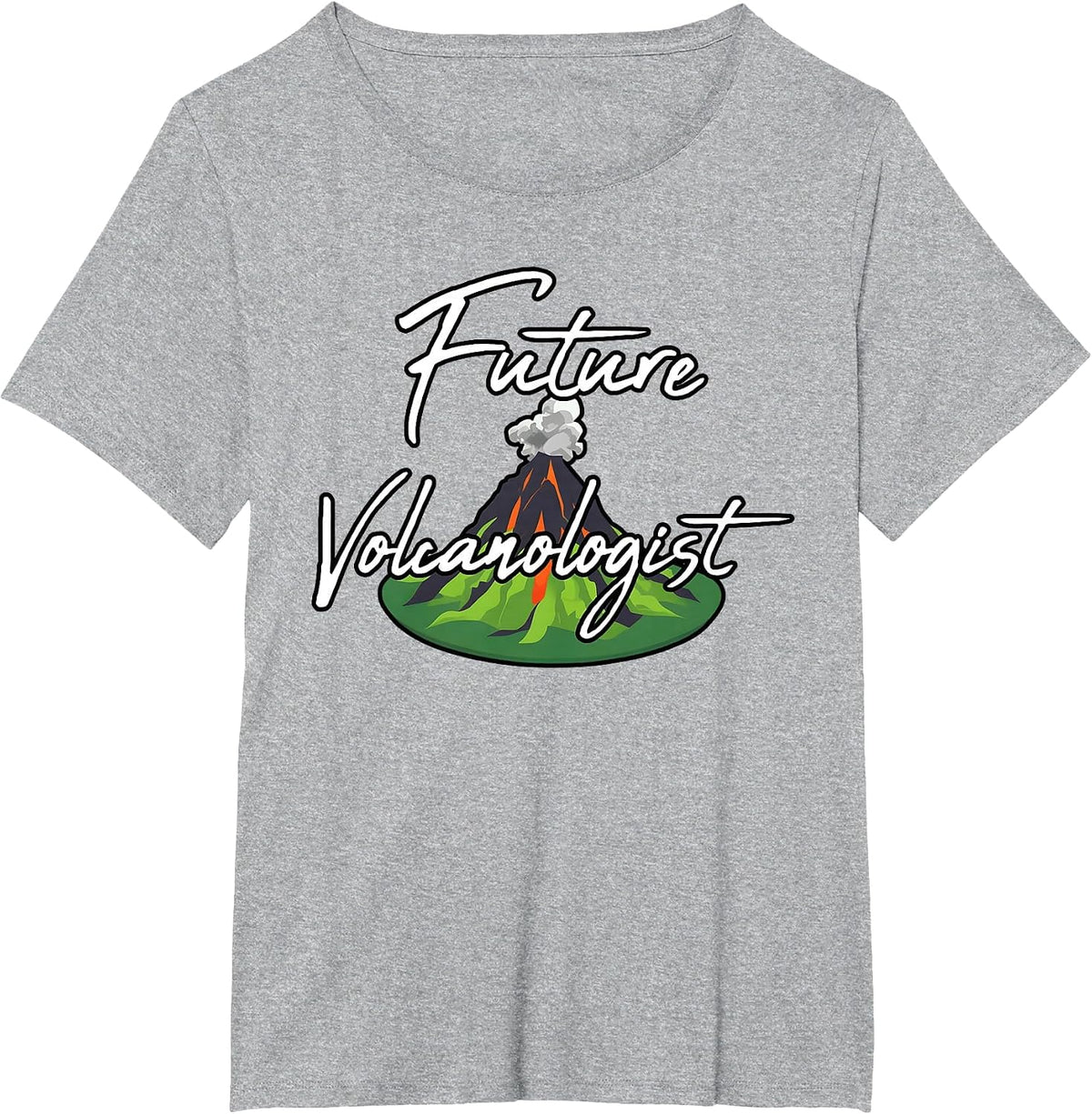 Future Volcanologist Lava Geologists Student Volcano Lover T-Shirt - Heather Grey