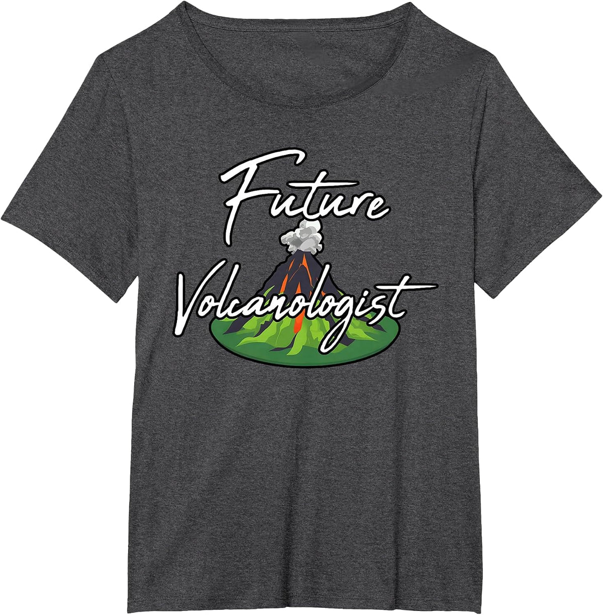 Future Volcanologist Lava Geologists Student Volcano Lover T-Shirt - Dark Heather Grey