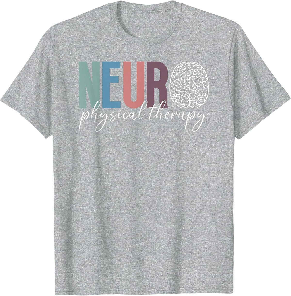 Neuro Physical Therapy Boho Neuro Physical Therapist T-Shirt - Heather Grey