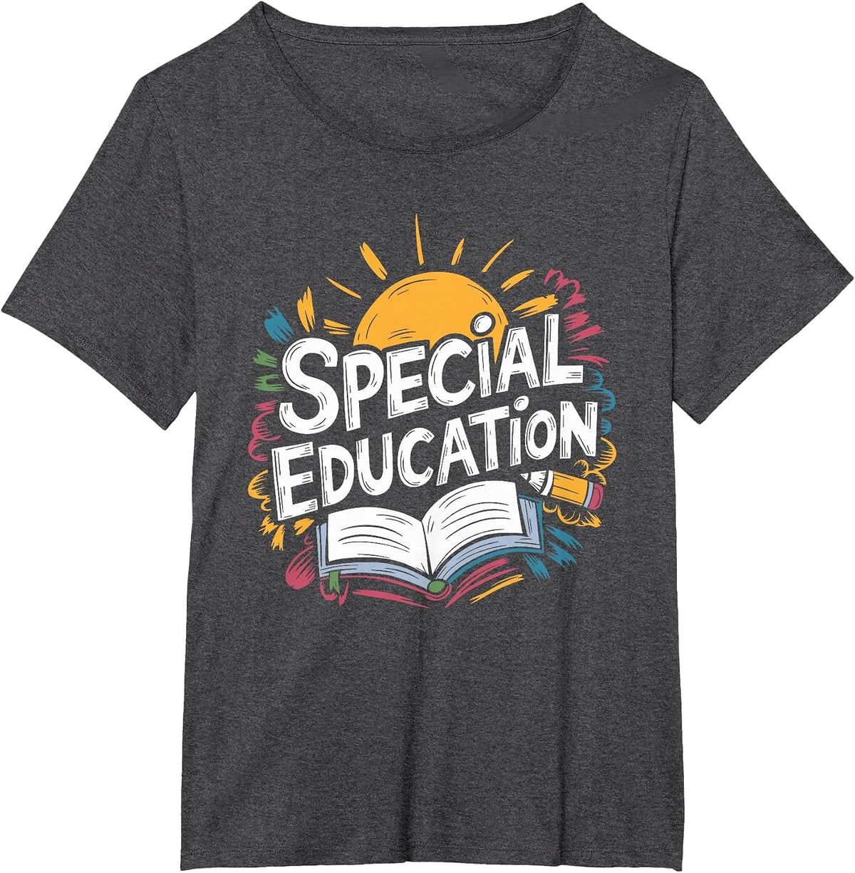 Sped Teacher Special Education Teacher, Special Educator T-Shirt - Dark Heather Grey