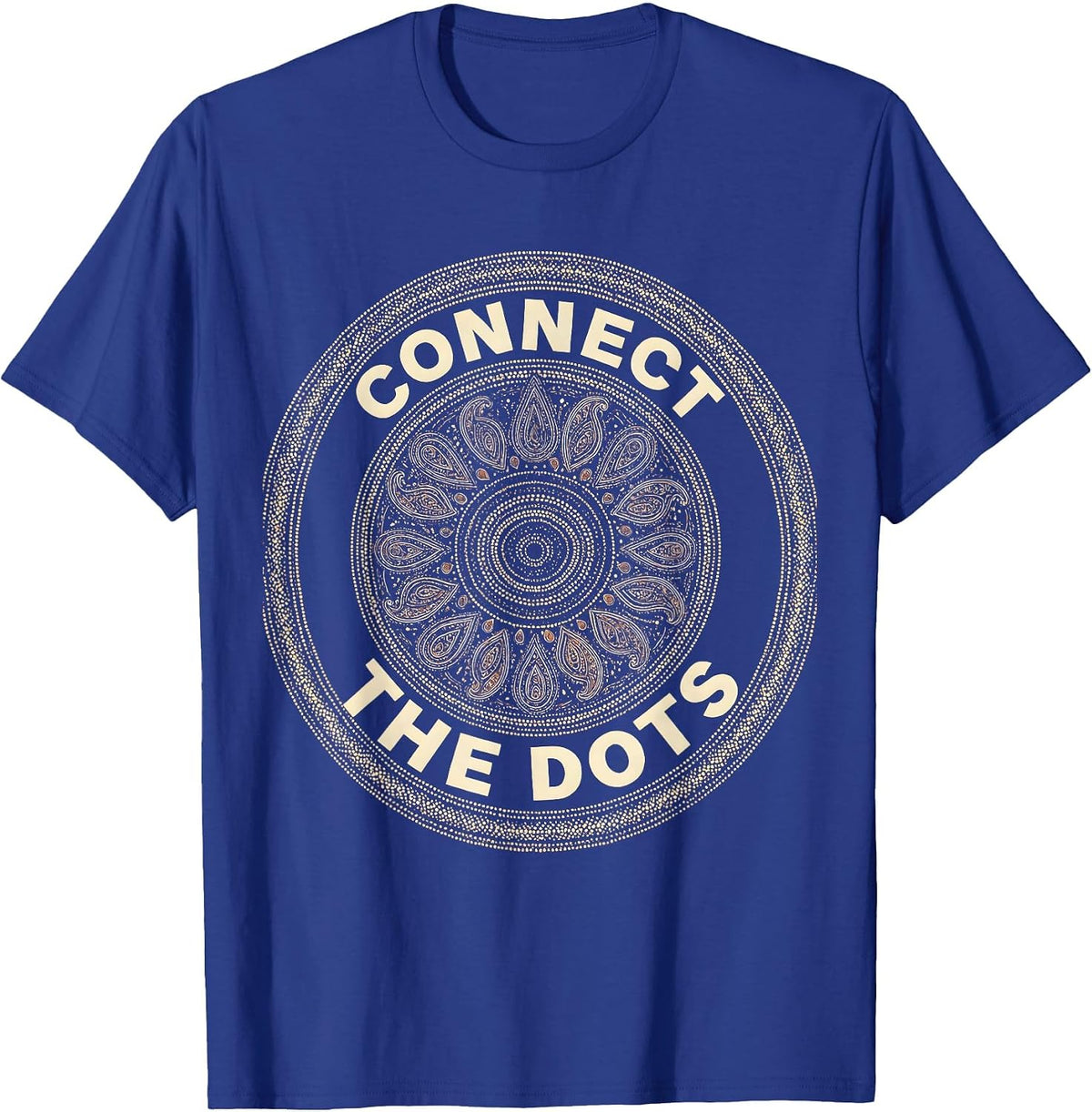 Connect the Dots Graphic Design T-Shirt - Royal Blue
