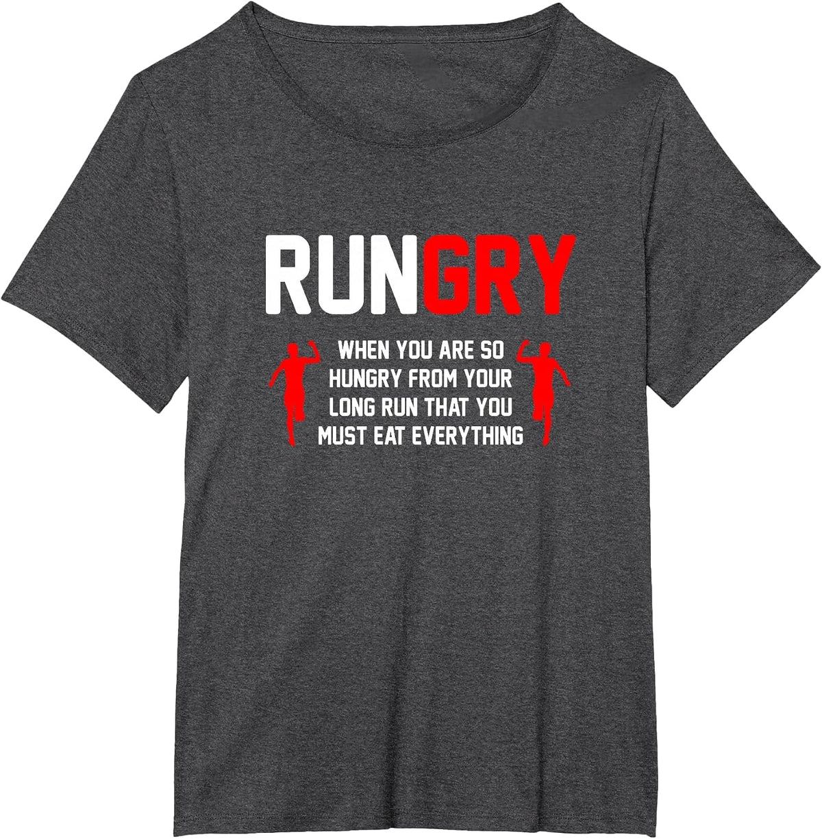 Cross Country Running - XC Run Runner T-Shirt - Dark Heather Grey