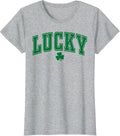 St Pattys Day Lucky Shamrock St. Patrick's Day Men Women T-Shirt - Heather Grey