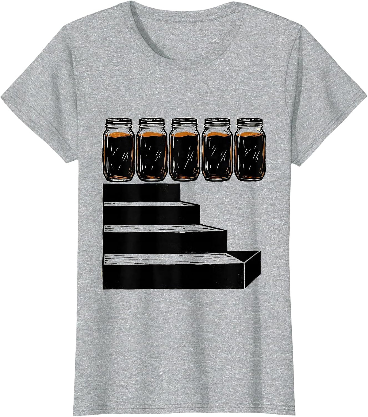 Sweet Tea Mason Jar Southern Pride College Fan T-Shirt - Heather Grey