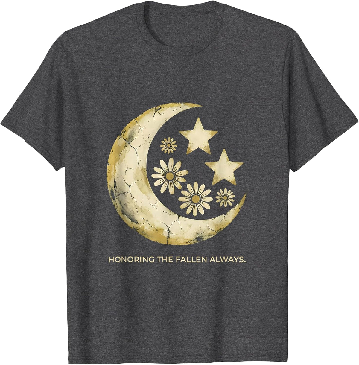 Sept 11 Memorial Honoring the Fallen Always T-Shirt - Dark Heather Grey