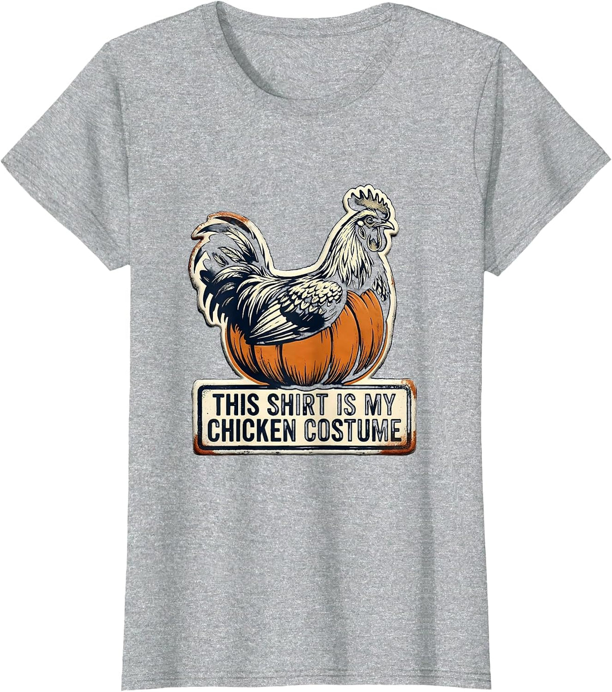 Women's This Shirt Is My Chicken Costume Funny Chicken Lover T-Shirt - Heather Grey