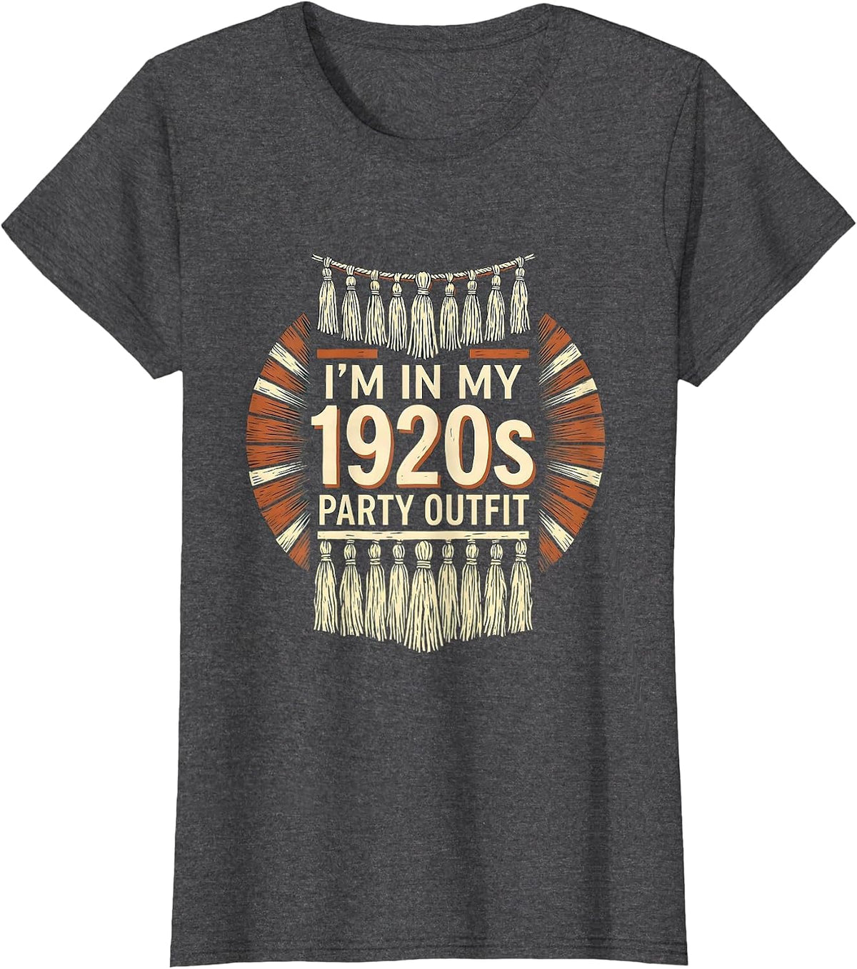 Women's I'm In My 1920s Party Outfit Vintage Roaring Twenties T-Shirt - Dark Heather Grey