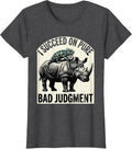Women's I Succeed On Pure Bad Judgment Funny Absurd Chameleon T-Shirt - Dark Heather Grey