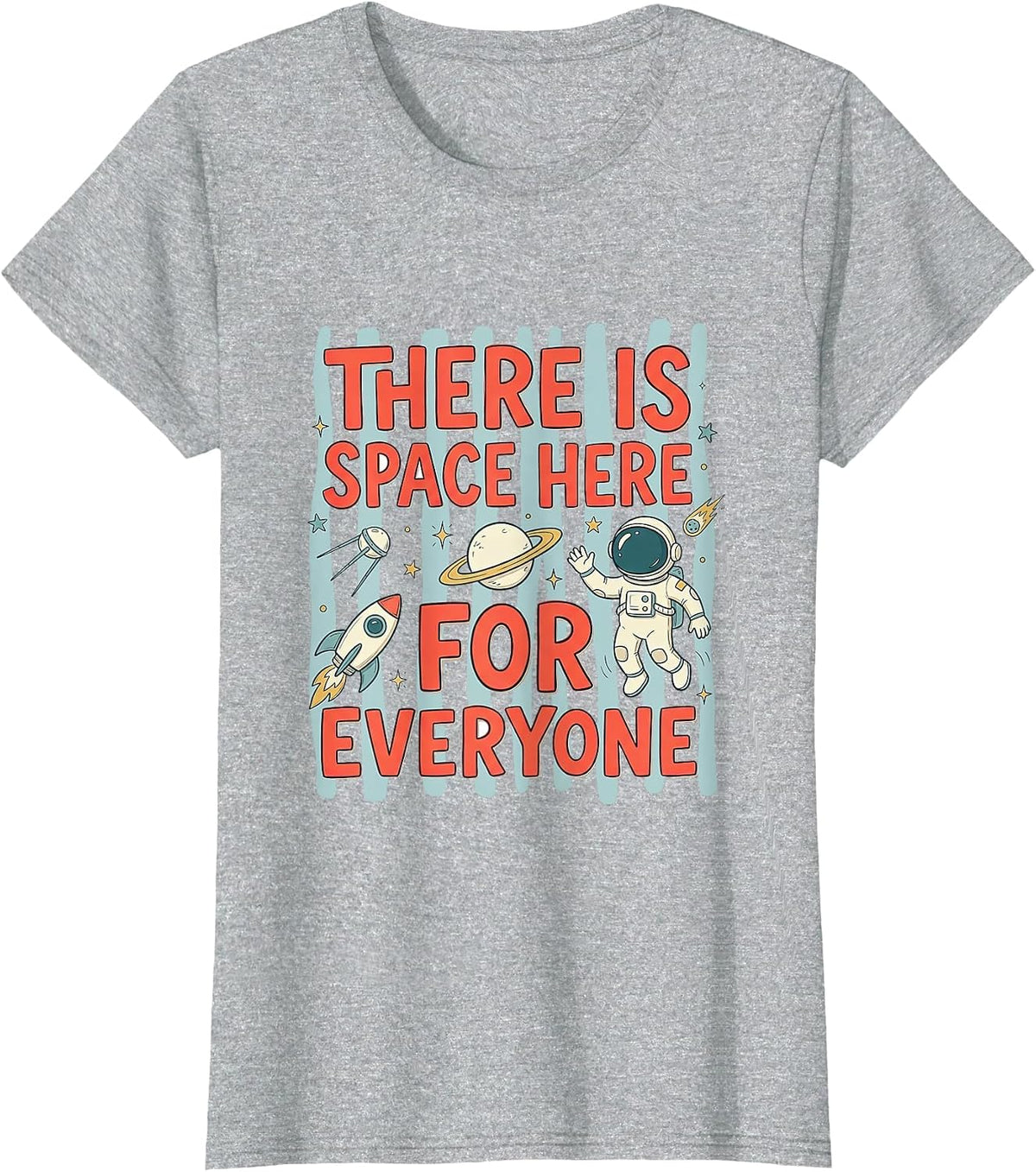 There is Space Here for Everyone Special Education Teacher T-Shirt - Heather Grey