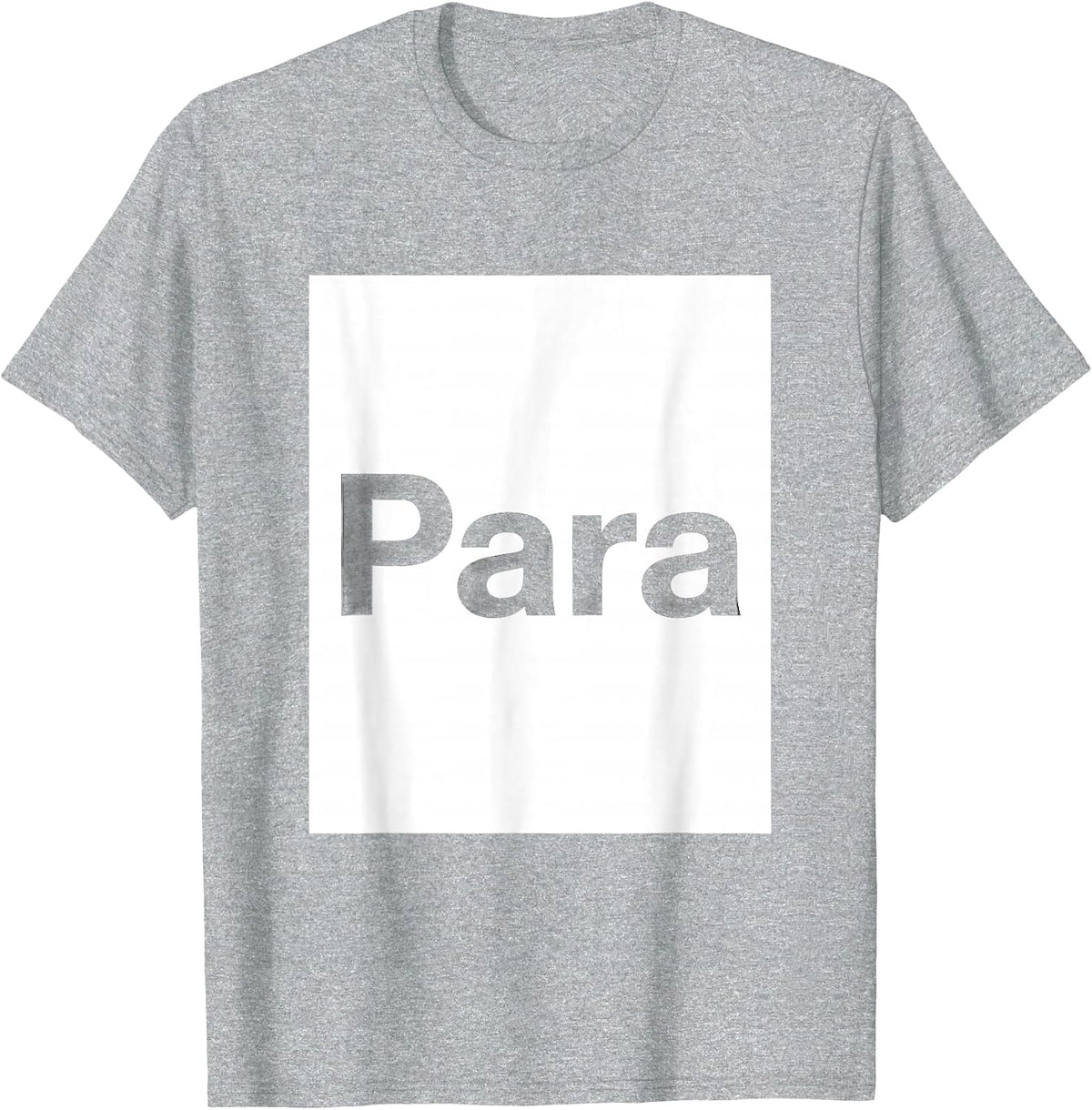 Men's Para Funny Paraprofessional Teacher Aide Appreciation Gift T-Shirt - Heather Grey