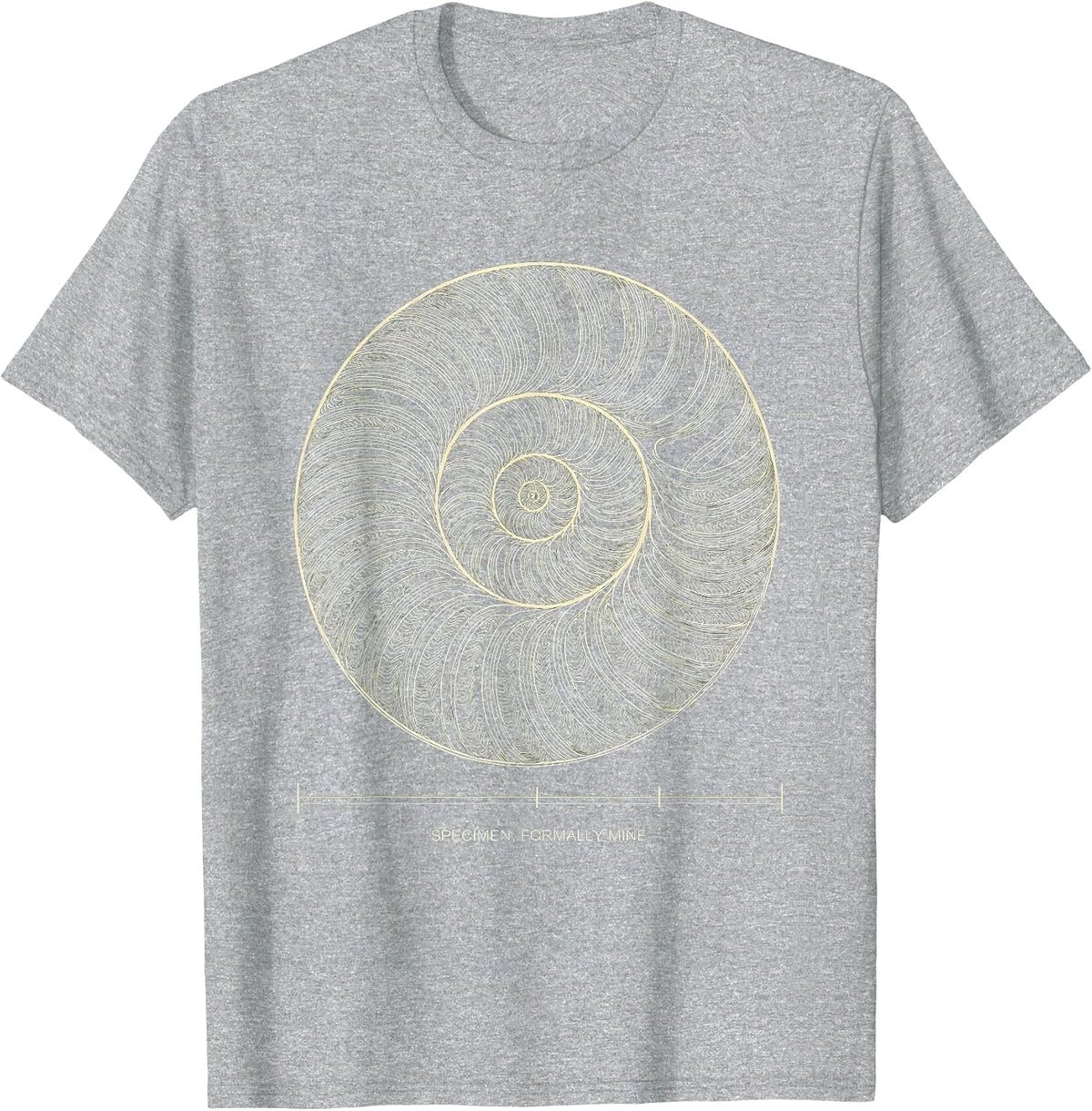 Men's Specimen, Formally Mine Topographic Contour Funny Rock T-Shirt - Heather Grey