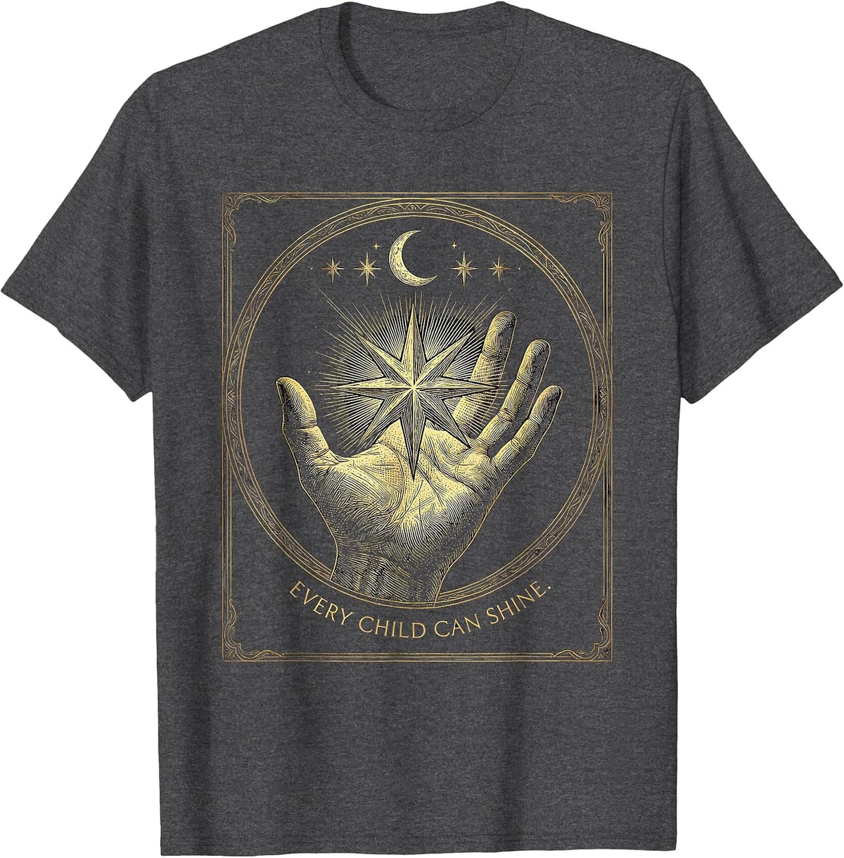 Every Child Can Shine Special Education Teacher T-Shirt - Dark Heather Grey