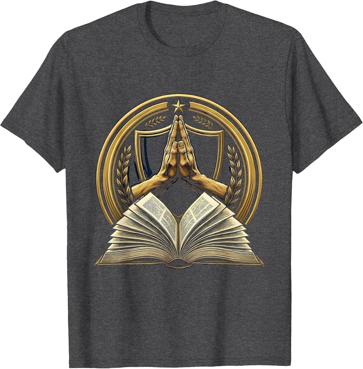 Special Education Teacher High Five Book Graphic T-Shirt - Dark Heather Grey
