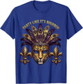 Party Like It's Bourbon Mardi Gras Design T-Shirt - Royal Blue