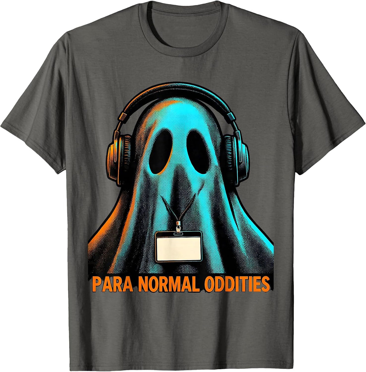 Men's Para Normal Oddities Pop Art Paraeducator Halloween T-Shirt - Asphalt Grey