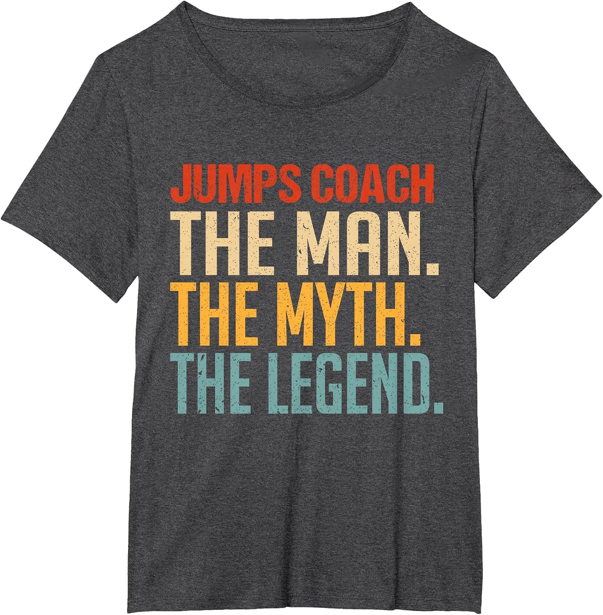 Funny Track & Field Jumping Jumps Coach Saying T-Shirt - Dark Heather Grey