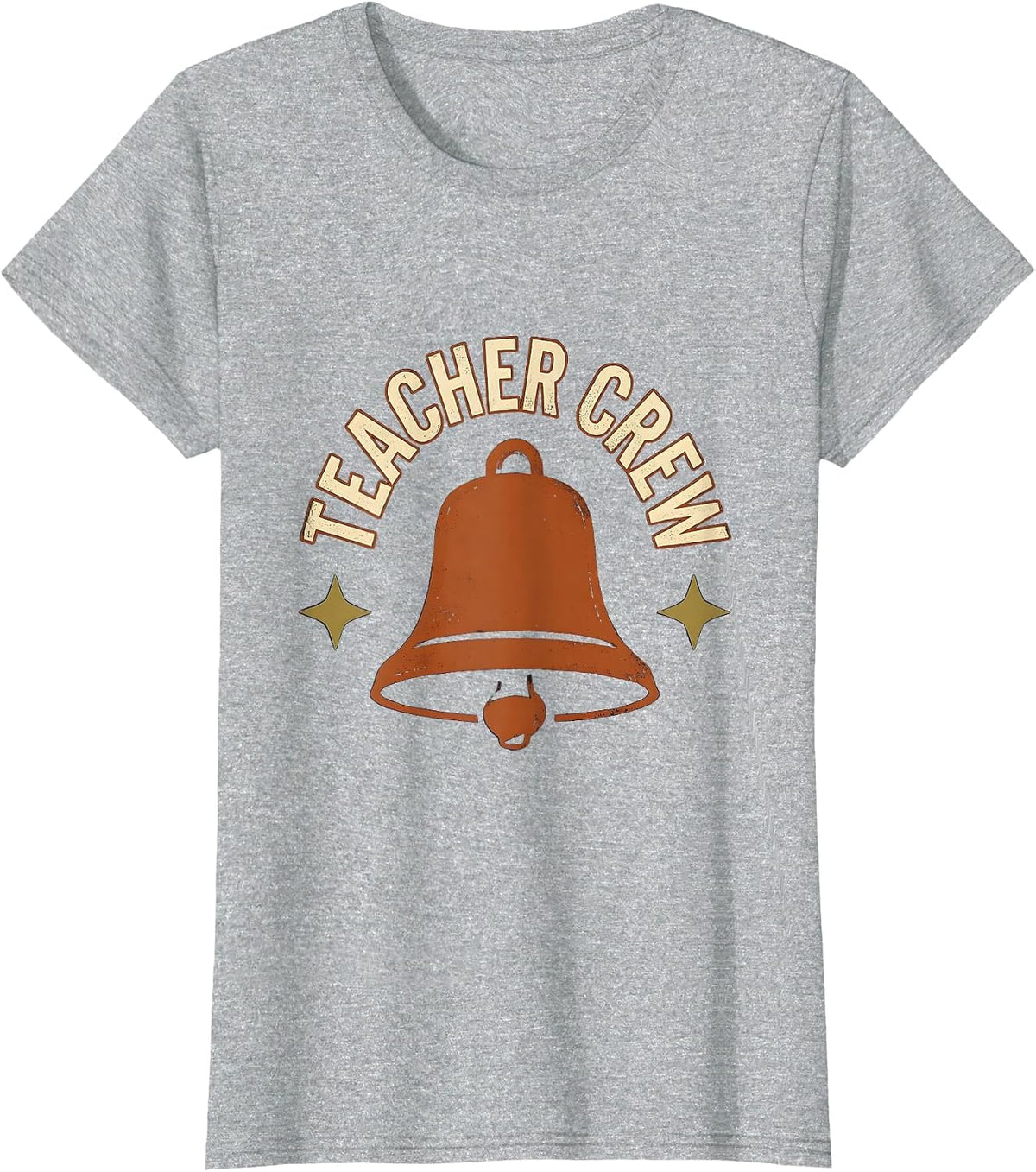 Teacher Crew Vintage Teacher Team Spirit Back To School T-Shirt - Heather Grey