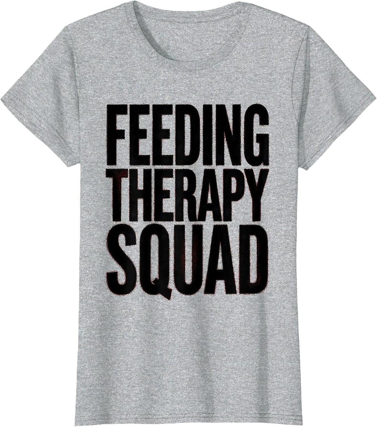 Women's Feeding Therapy Squad Speech Pathology Design T-Shirt - Heather Grey