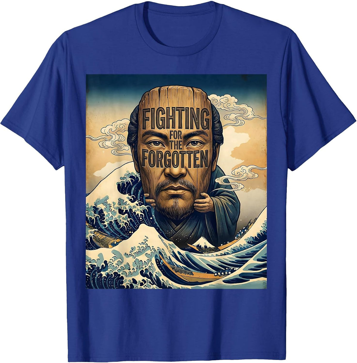 Fighting for the Forgotten Social Worker Design T-Shirt - Royal Blue