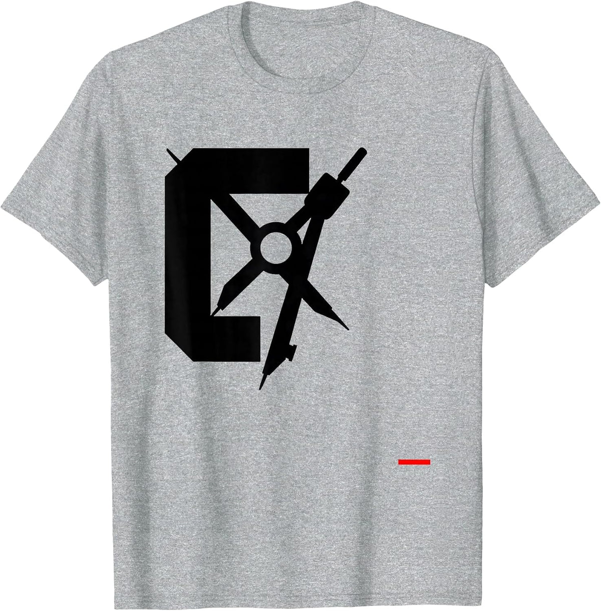 Men's Square and Compass Masonic Fraternal Pride Freemason T-Shirt - Heather Grey