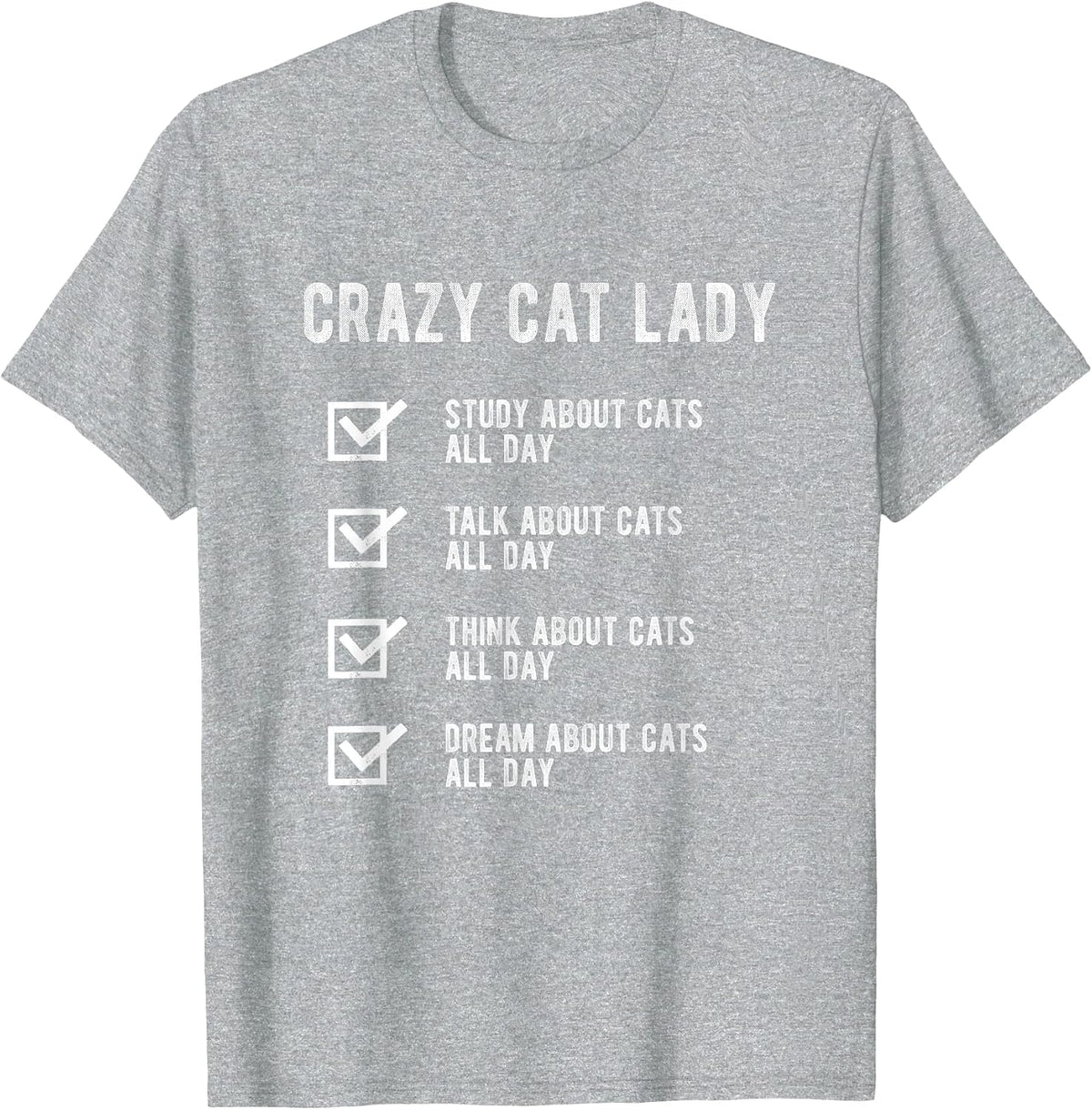 Crazy Cat Lady Cat Lover Mom Women T-Shirt - Heather Grey