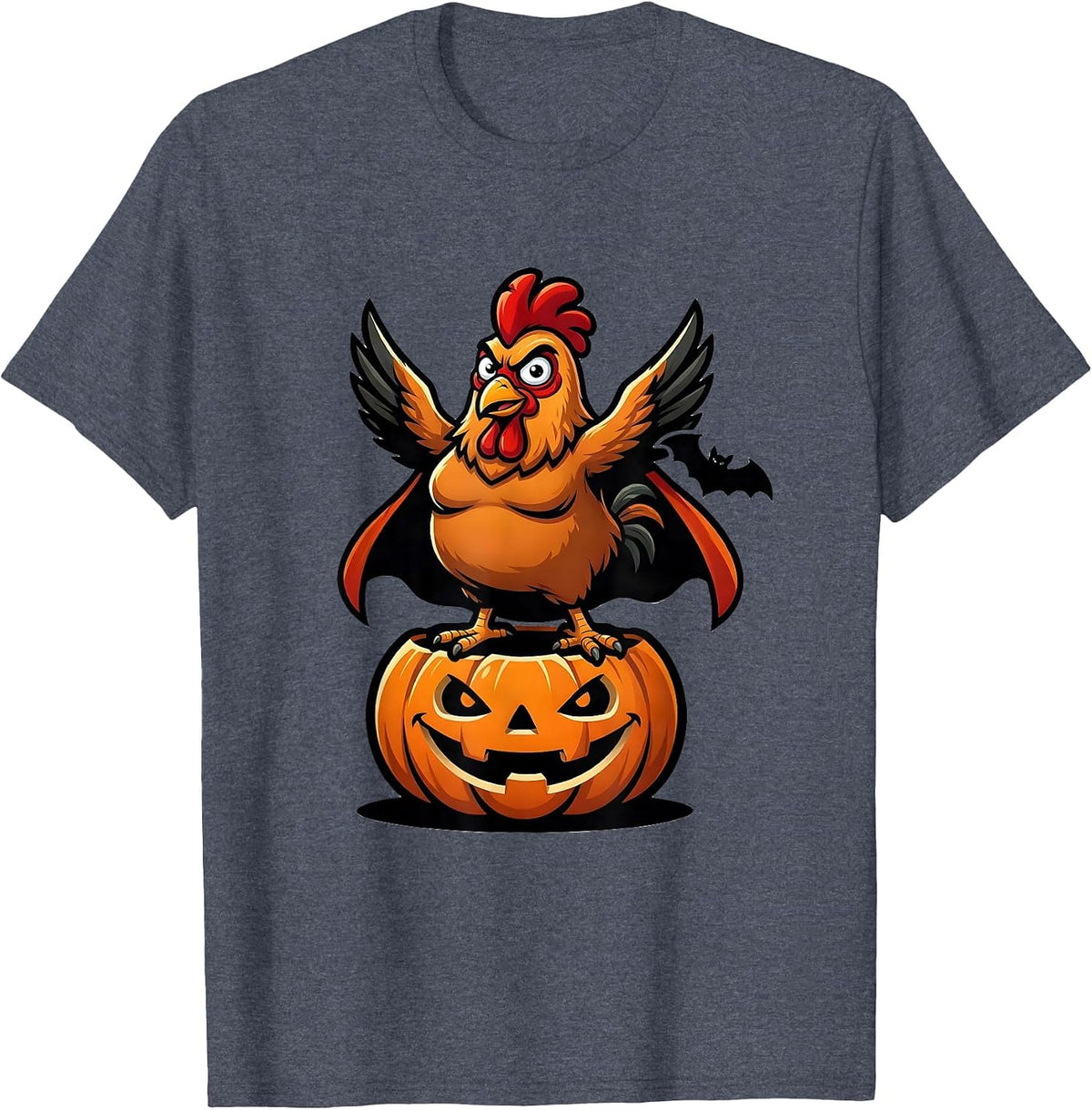 Chicken Halloween Costume Funny Farm Lover Humor T-Shirt - Heather Blue