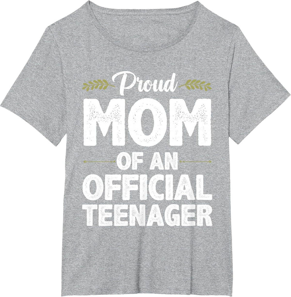 Official Teenager for Proud Mom Mother 13 Year Old B-Day T-Shirt - Heather Grey