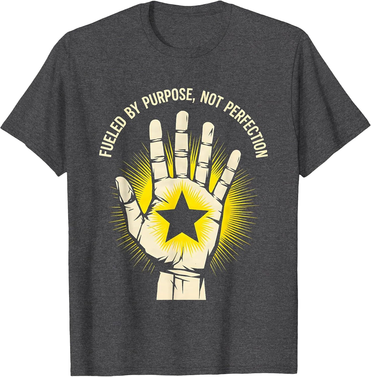 Fueled By Purpose Not Perfection Sped Teacher T-Shirt - Dark Heather Grey