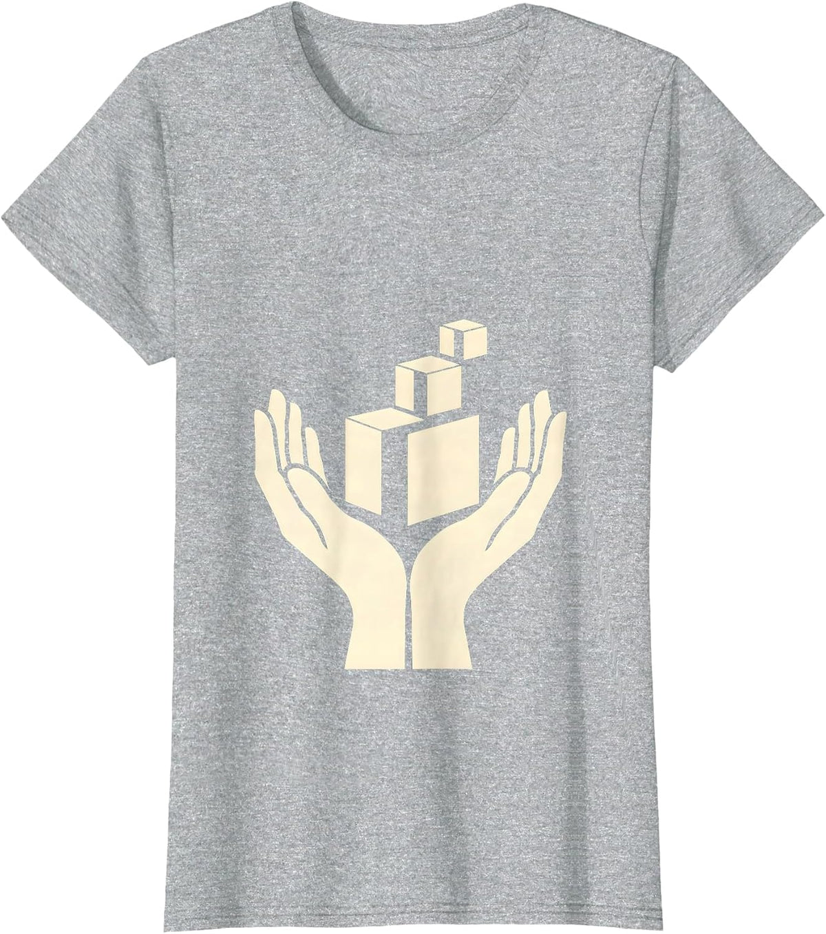 Special Education Teacher Alphabet Block Staircase T-Shirt - Heather Grey