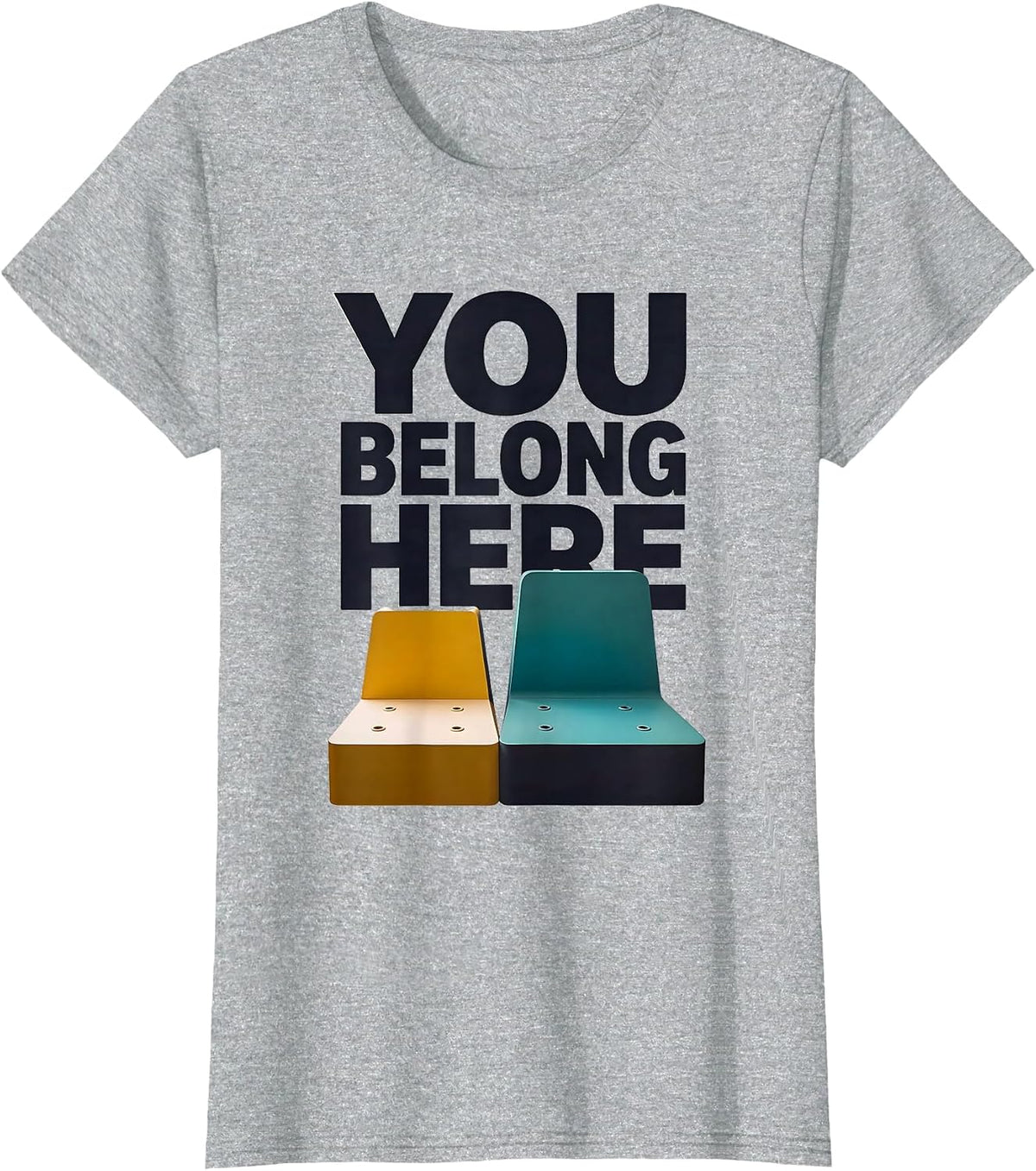 You Belong Here Special Education Teacher Autism Awareness T-Shirt - Heather Grey