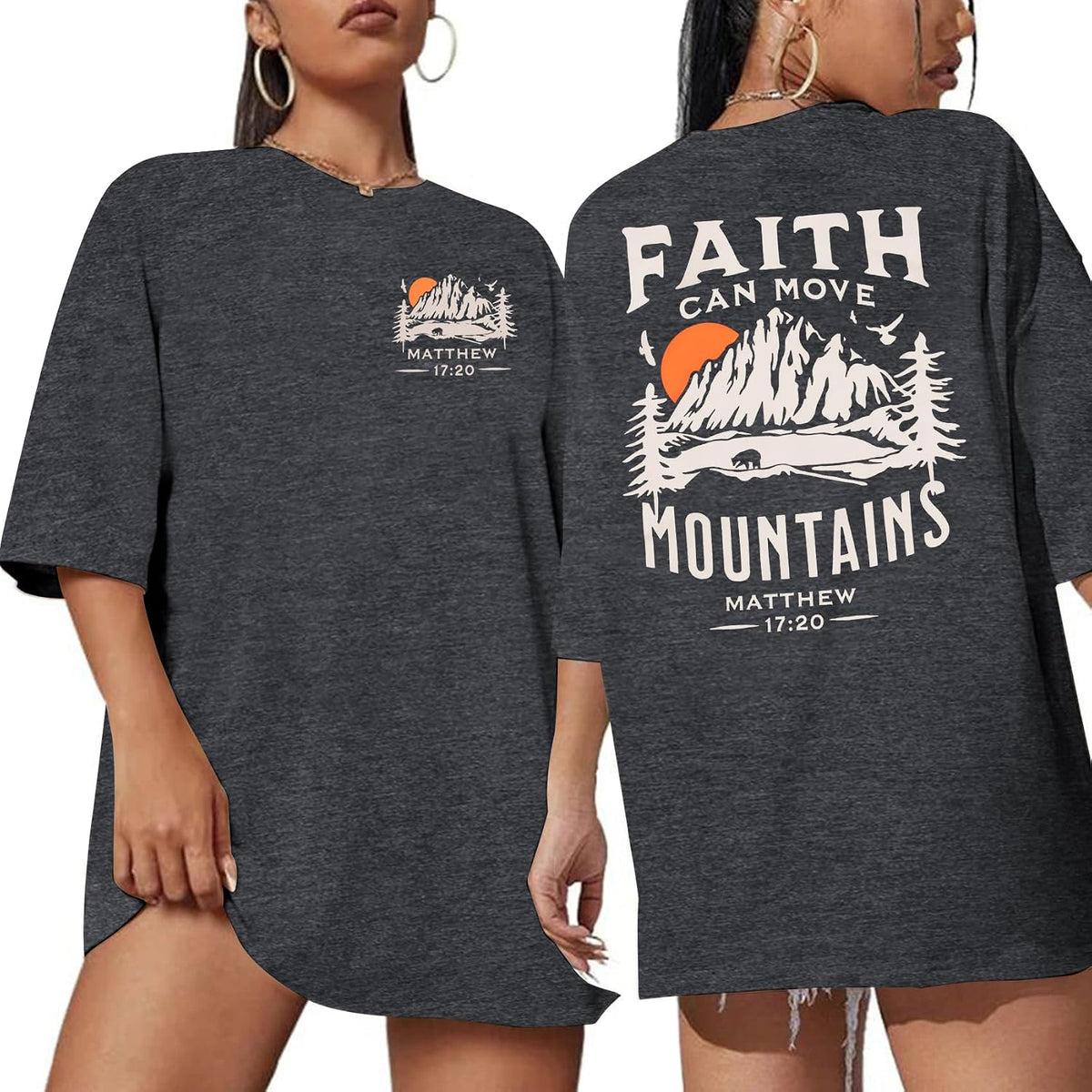 Oversized Tshirts for Women: Deserve Day Shirt Funny Skeleton Shirts Casual Oversized Graphic Tees Tops - Grey-faith