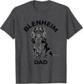 Men's Blenheim Dad Sentimental Cavalier King Charles Spaniel Dad T-Shirt - Dark Heather Grey