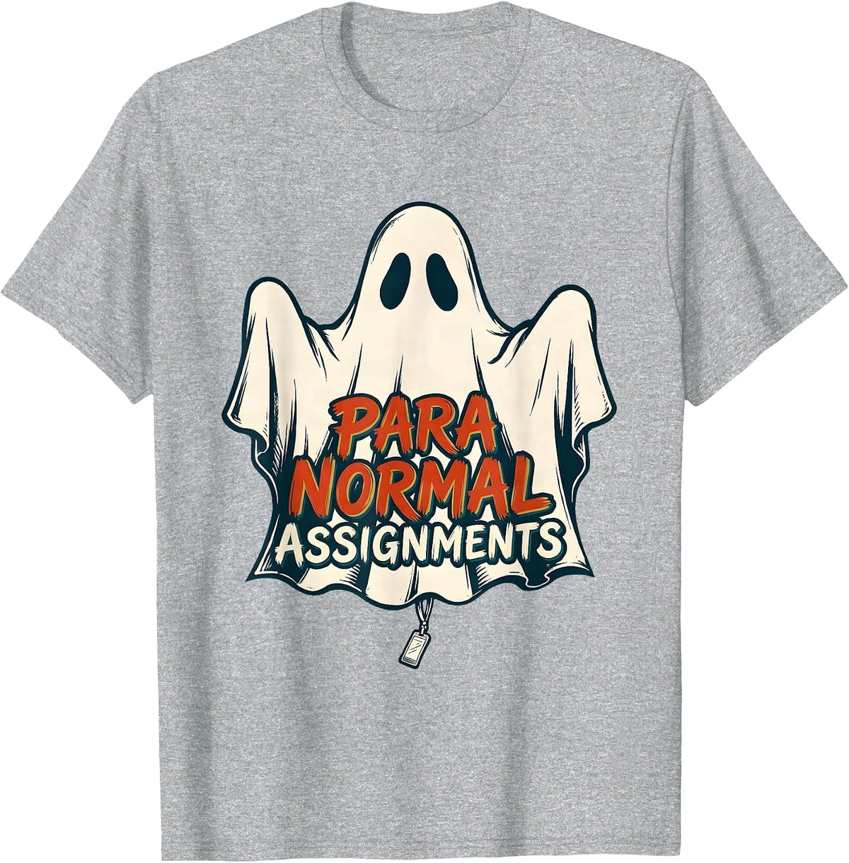 Men's Para Normal Assignments Ghost Paraeducator Halloween Sped T-Shirt - Heather Grey