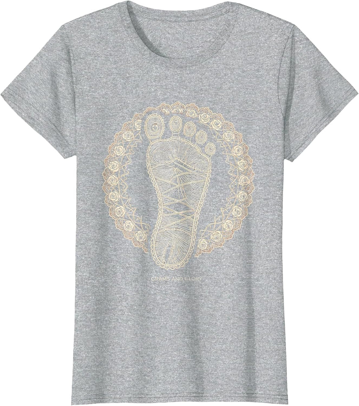 Women's Grams and Glory NICU Nurse Design T-Shirt - Heather Grey