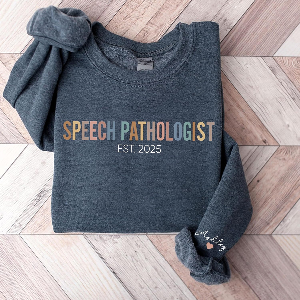 Personalized Speech Pathologist Sweatshirt, Custom SLP Shirt, Language Specialist Gift, Gift for Communication Expert - size