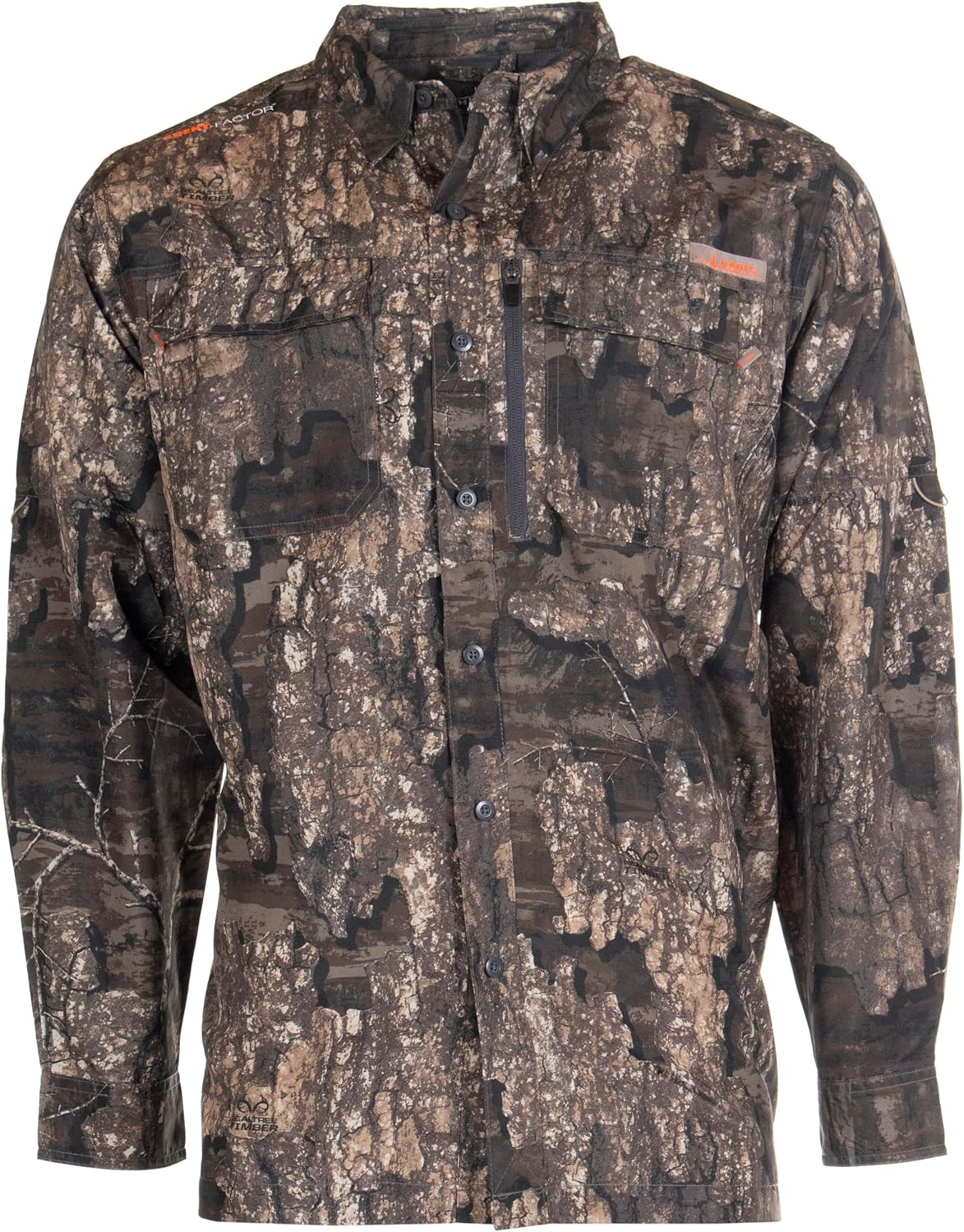 HABIT Men's Hatcher Pass Long Sleeve Camo Guide Shirt - Realtree Timber