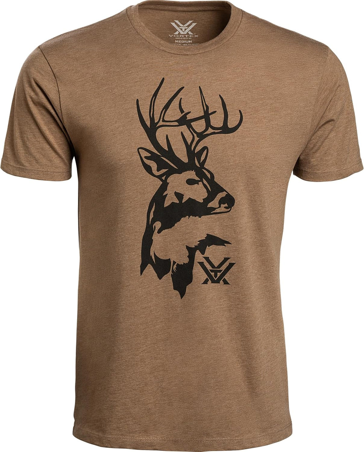 Vortex Men's Wild Reveal Short Sleeve T-Shirts - Coyote Heather